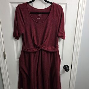 Torrid Super Soft Plush Burgundy Top